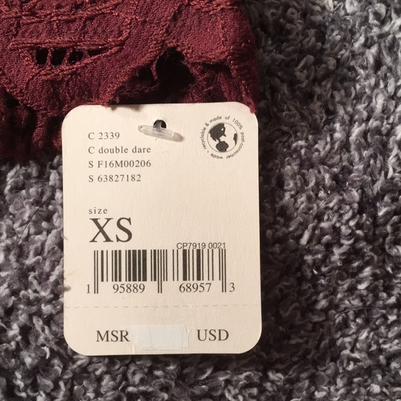 Free People Red Lace Bustier Camisole - Picture 3 of 7